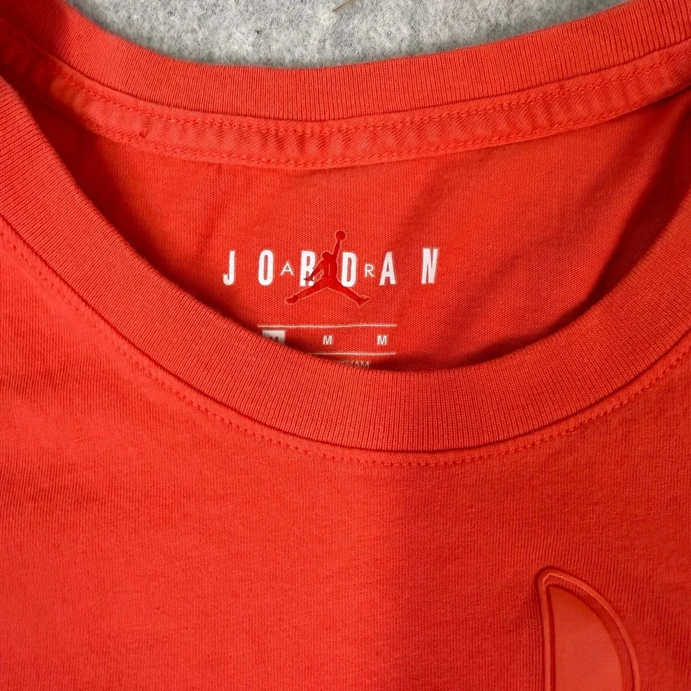 Nike Air Jordan Shirt Men's Medium Futura Wings Red/Orange Basketball